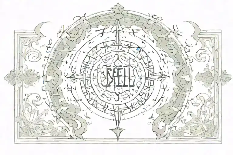 Spell Julien Naseem Abdule Yasin Lazarre tattoo design idea