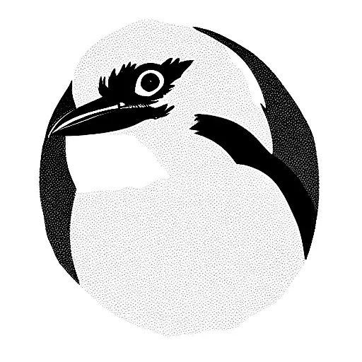 kookaburra on a mountain with a view tattoo design idea