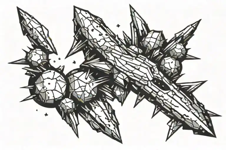 meteor tattoo design idea