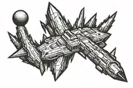 meteor tattoo design idea