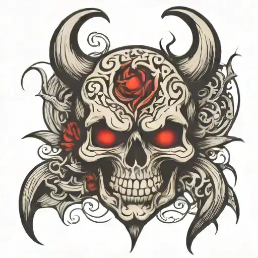 The Evil One Becomes Good The Good One Behaves Like an Asshole tattoo design idea