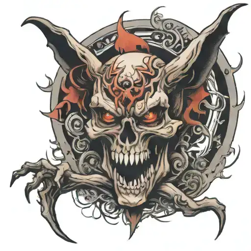 The Evil One Becomes Good The Good One Behaves Like an Asshole tattoo design idea