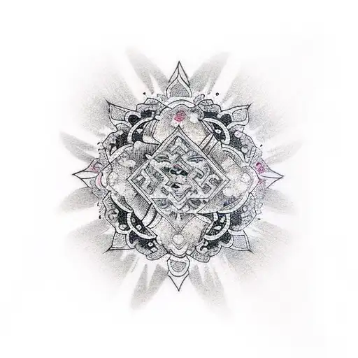 Diamond tattoo design idea