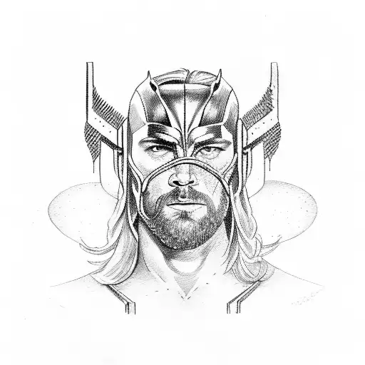 thor tattoo design idea