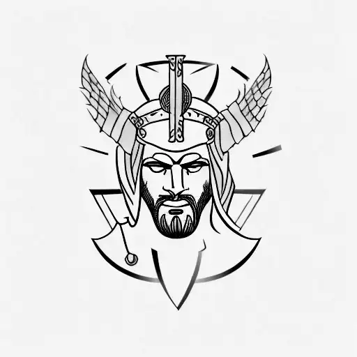  tattoo of a Greco Roman warrior, representing the client's passion for history and combat sports tattoo design idea