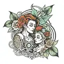 couple tattoo tattoo design idea