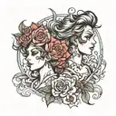 couple tattoo tattoo design idea