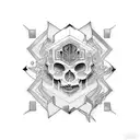 A tattoo representing consciousness using ancient symbols tattoo design idea