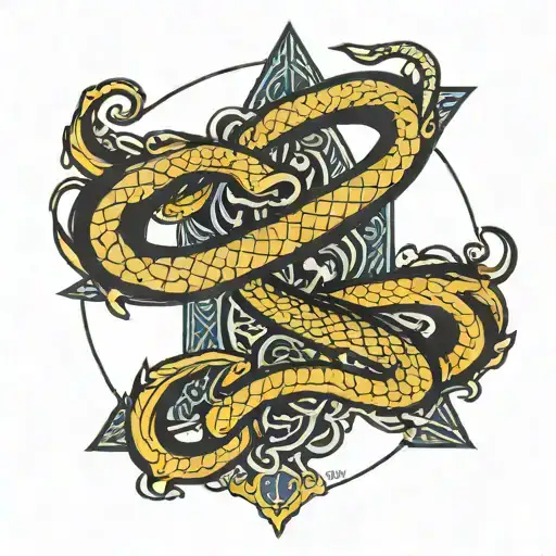 black mamba mentality tattoo design idea