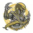 black mamba mentality tattoo design idea