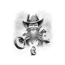 leprechaun God  tattoo design idea