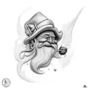 leprechaun God  tattoo design idea
