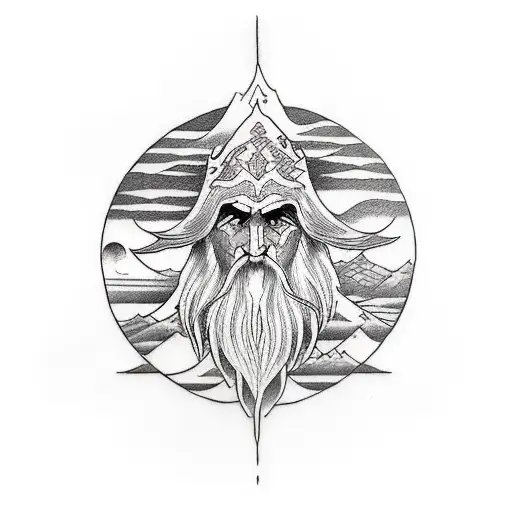 argonath lotr unik tattoo design idea