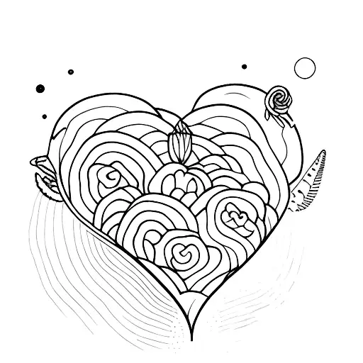 wanderlust amor fati tattoo design idea