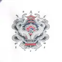 cloud  tattoo design idea