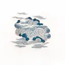 cloud  tattoo design idea