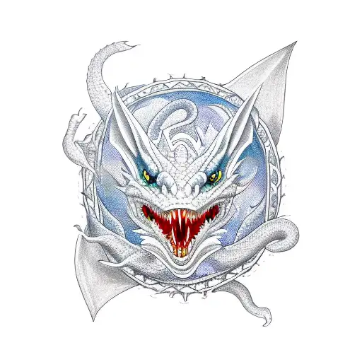 ouroboros dragon tattoo design idea