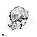 ken-kaneki tattoo design idea