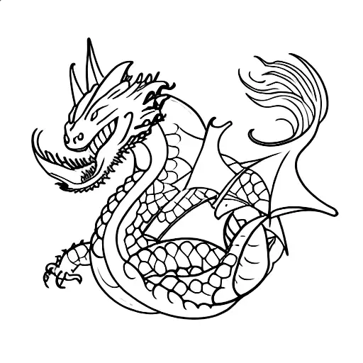 toothless dragon tattoo design idea