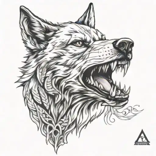 assassin's Creed wolf tattoo design idea