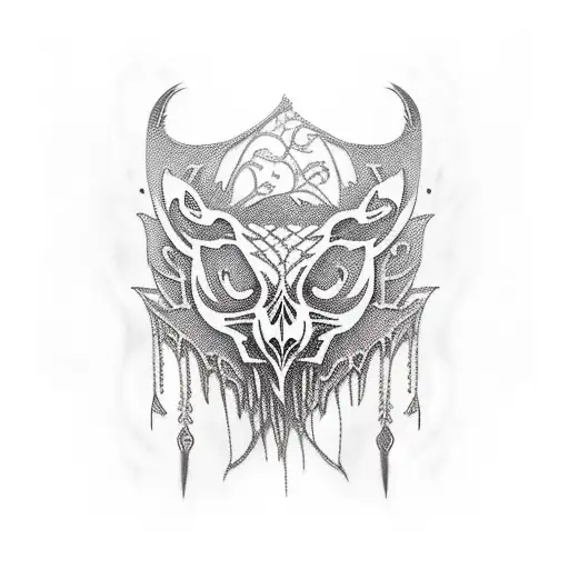 leather and lace with My Immortal in words  tattoo design idea