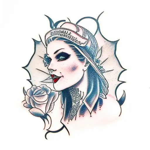 leather and lace with the words "My Immortal "  tattoo design idea