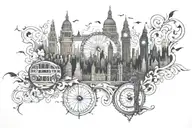 london tattoo design idea