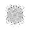 Amman map coordinates tattoo design idea