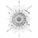 design features the latitude and longitude coordinates of Amman arranged in a minimalist and artistic way. The latitude  tattoo design idea
