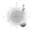 design features the latitude and longitude coordinates of Amman arranged in a minimalist and artistic way. The latitude  tattoo design idea