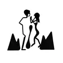 two people dancing tattoo design idea