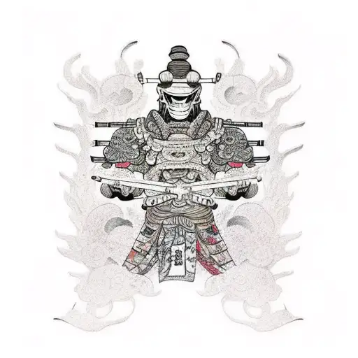 ronin leaving armor behind tattoo design idea