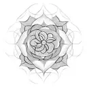 tudor rose tattoo design idea