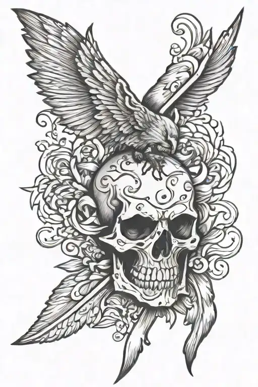 ripped skin opening tattoo design idea