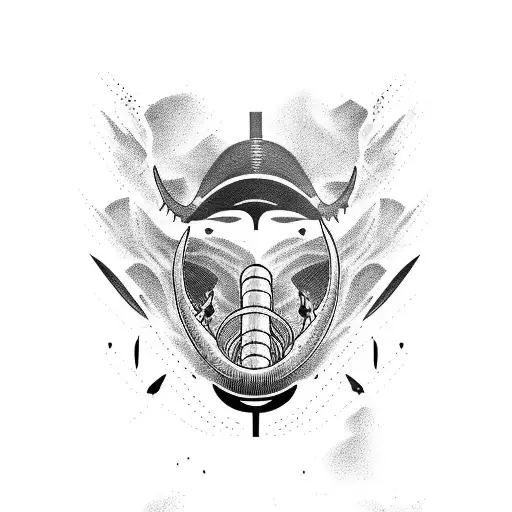 gladiator, killer whale tattoo design idea