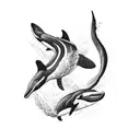 gladiator, killer whale tattoo design idea