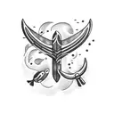 Neptune's Trident, killer whale tattoo design idea