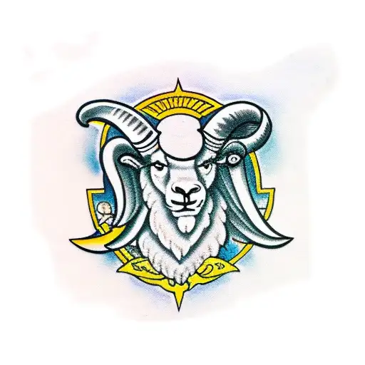 ram israel tattoo design idea