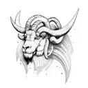 ram israel tattoo design idea
