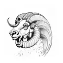 ram israel tattoo design idea