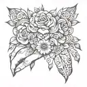 hand tattoo combining respect knowledge and friendship tattoo design idea