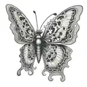 papillon hot butterfly Chaka Kahn   tattoo design idea