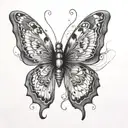 papillon hot butterfly Chaka Kahn   tattoo design idea