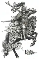 Lord Karna tattoo design idea