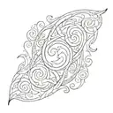 simple triskelion tattoo design idea