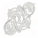 simple triskelion tattoo design idea