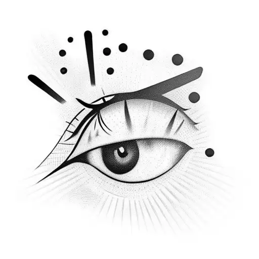 eyes composition tattoo design idea