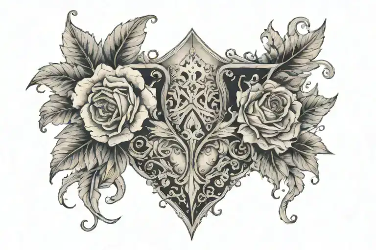 Chest piece inspired by the book Voyage of the Bassett  tattoo design idea