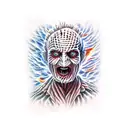 freddy Krueger on fire  tattoo design idea