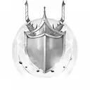 knight plate armor with cologne sign tattoo design idea